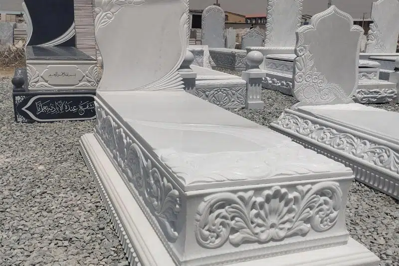 سنگ قبر مرمر سفید