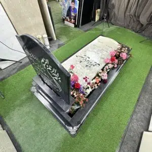 طرح تلفیقی مرمر نباتی و گرانیت مشکی