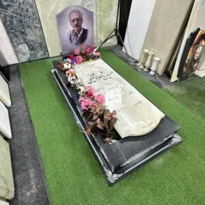 طرح تلفیقی مرمر نباتی و گرانیت مشکی