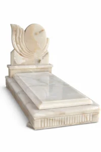 قیمت سنگ مزار طرح مار شده با مرمر نباتی رنگ