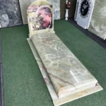 قیمت سنگ قبر با متریال مرمر سبز